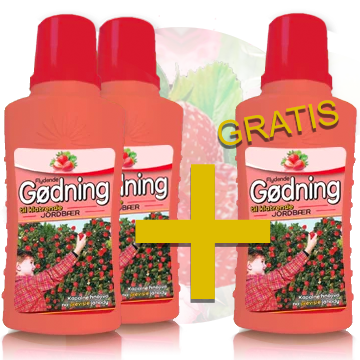 2 + 1 Flytande växtnäring för klättrande jordgubbar